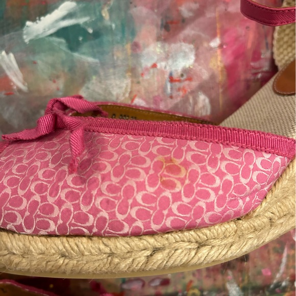 Coach “Megan” Wedges - Hot Pink - Size 9 - Picture 4 of 13